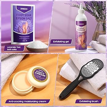 Amazon.com: XIWEIOO foot salt set Foot Soak with Epsom Salt